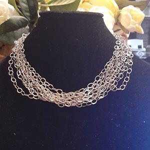 STERLING 925 MULTI STRAND NECKLACE NWT